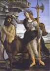 Pallas and the Centaur, 1482, Galleria degli Uffizi, Florence